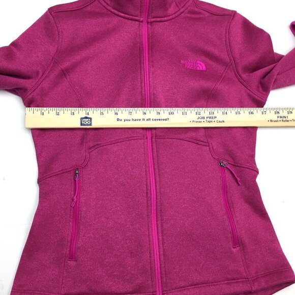 The North Face Women's Pink Fleece Jacket Zipper Front Pockets size Small - Picture 5 of 12